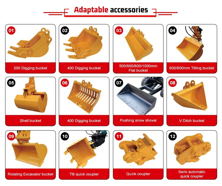 SLM12Q Kubota Engine Digger Excavator Machine SLM12Q Kubota Engine Digger Excavator Machine