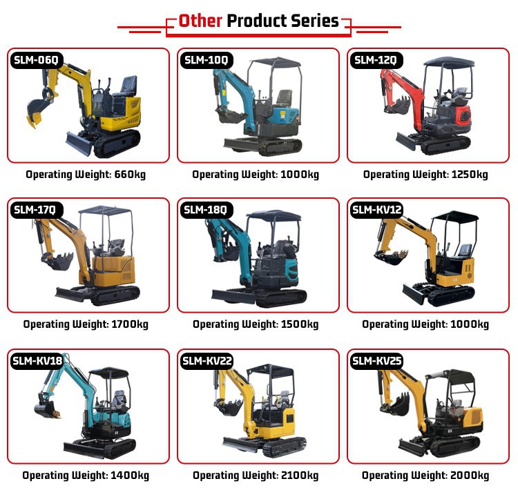 SLM12Q Kubota Engine Digger Excavator Machine SLM12Q Kubota Engine Digger Excavator Machine